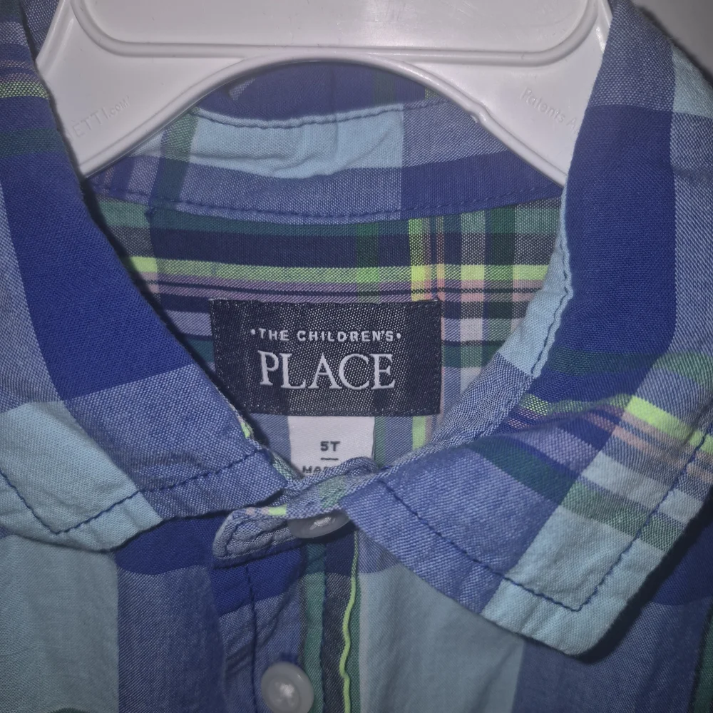 The Children's Place Blue Plaid Kids Shirt